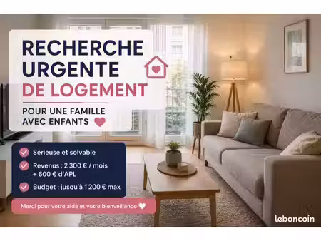 recherche appartement urgent