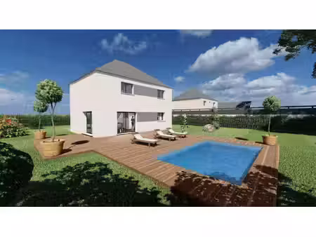terrain avec maison neuve à vendre