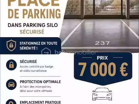 vente parking 12 m² à grenoble (38000)  7 000 €