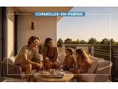 vente appartement neuf 3 pièces 74m2 cormeilles-en-parisis - 439000 € - surface privée