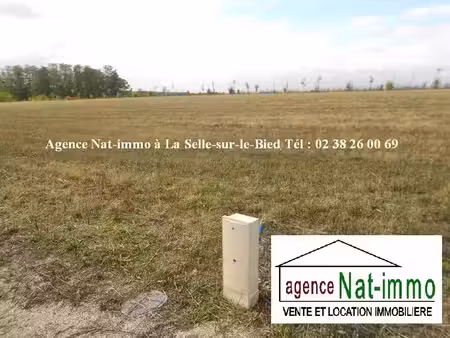 vente terrain 1738 m² la selle-sur-le-bied (45210)