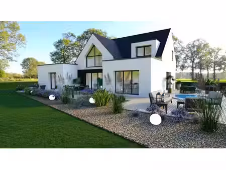 terrain avec maison neuve à vendre