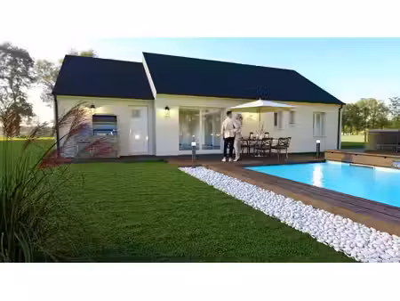 terrain avec maison neuve à vendre