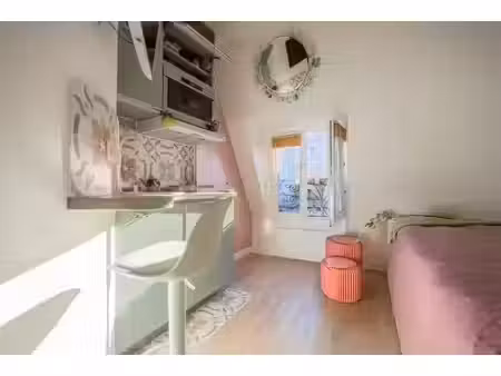 location meublée appartement 1 pièce 11 m² à paris 17ème (75017)  1 090 €