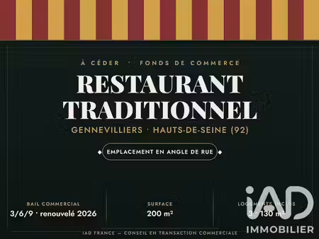 vente locaux professionnels 0 pièces 210 m² à gennevilliers (92230)  190 400 €