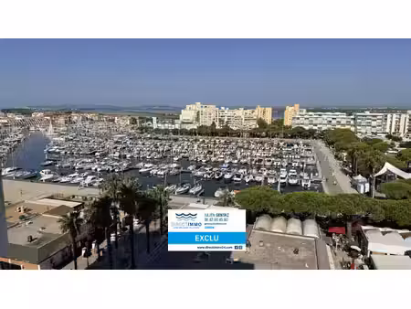 carnon-plage f2 traversant vue dominante port