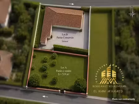 vente terrain 519 m² lormont (33310)