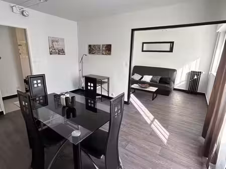 t2 meublé rénové 54 m2 tout inclus ( charges  chauffage  fibre  edf  cuisine équipée..) + 
