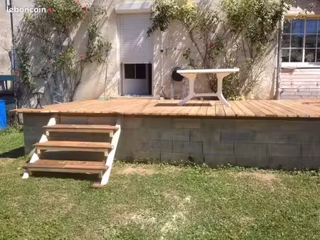 loue t3 avec terrasse et terrain