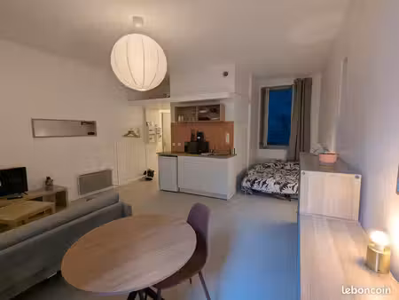 grenoble hyper centre – très grand studio meublé 30 m² – très calme  vue cour arborée – fi
