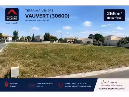terrain constructible à vendre