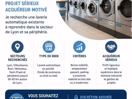 recherche laverie à reprendre – achat rapide
