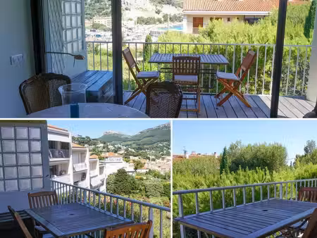 vue mer – appartement t2 meublé à louer à cassis