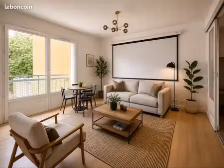 t3 meublé de standing – camas / conception – 46 m² – balcon plein sud