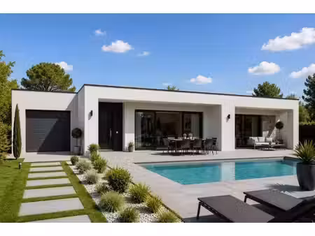 terrain avec maison neuve à vendre