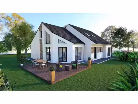 terrain avec maison neuve à vendre