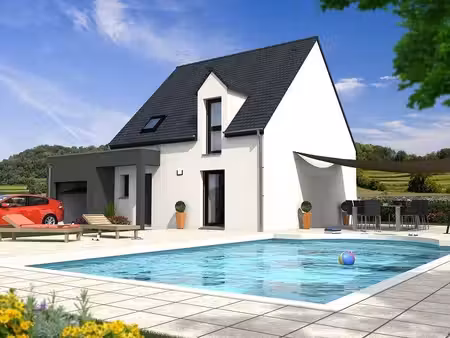terrain avec maison neuve à vendre