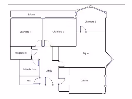 appartement 3 pièces 70 m²