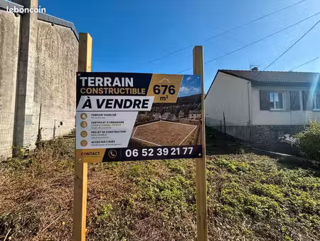 terrain constructible à vendre