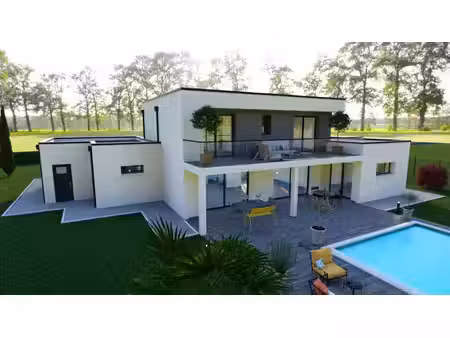 terrain avec maison neuve à vendre