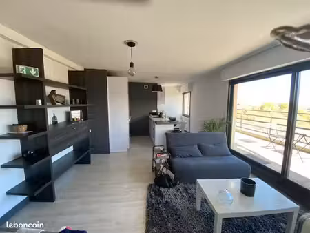 appartement t3 de standing avec grande terrasse à rodez bourran + parking cave