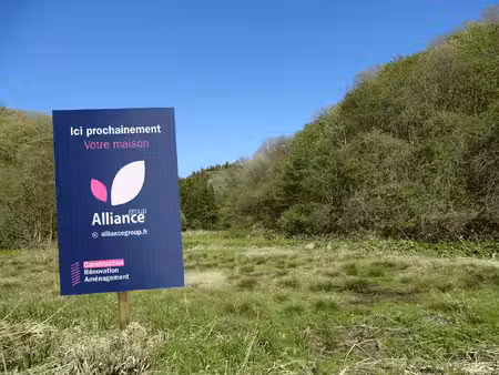 terrain avec maison neuve à vendre