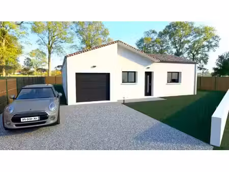 terrain avec maison neuve à vendre