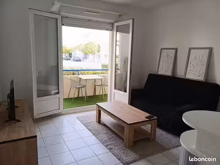 location meublée étudiant – t2_48 m² avec terrasse - aytré proche la rochelle