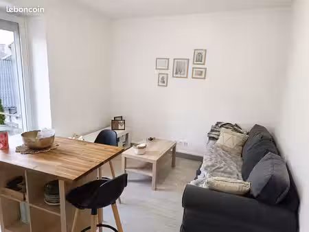 t2 non meublé rénové 28 m² avec balcon – parking gratuit & bus au pied