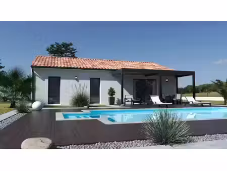 terrain avec maison neuve à vendre