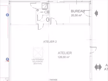 ? local d’activité à louer – 147 m²