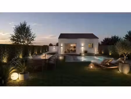 terrain avec maison neuve à vendre