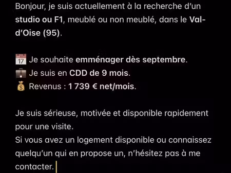 urgent – recherche logement dans le val-d’oise