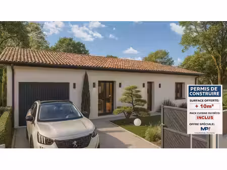 terrain avec maison neuve à vendre