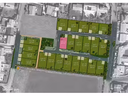 terrain viabilisé 247 m² – longèves (17230)