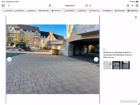 place de parking plérin centre dans une résidence de qualité et securise