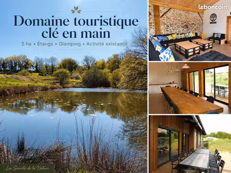 domaine 5 ha dordogne –2 maisons 2 étangs  sources  verger + activité touristique