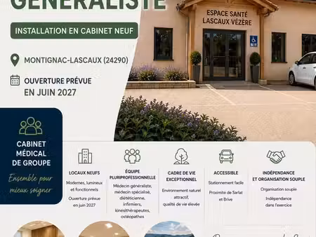 cabinet medical libéral de groupe montignac-lascaux
