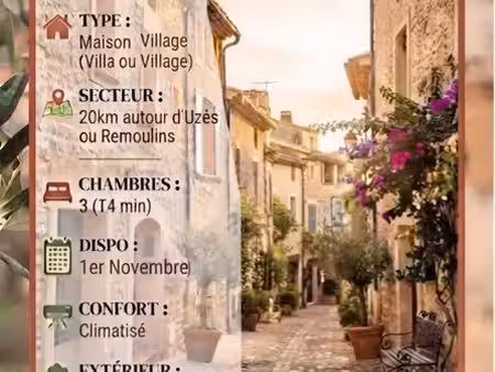 recherche location maison à partir du 1/11 mais possibilité de la prendre au 1/10