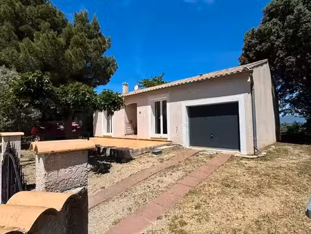 35kms montpellier  tressan villa f4 82m2  garage de 16m2