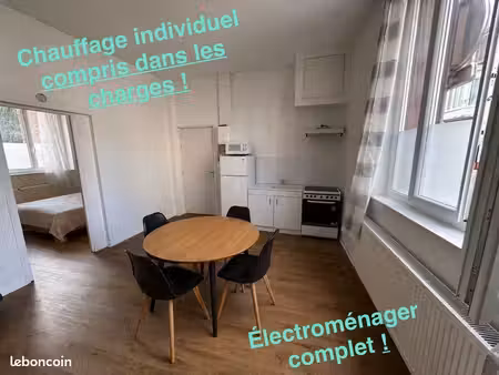 appartement 2 pièces spacieux en hyper centre-ville
