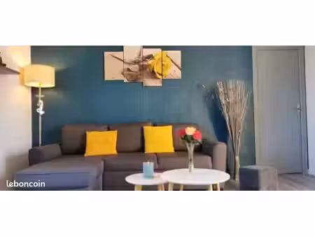 appartement meublé t3- 2 chambres - avec extérieur