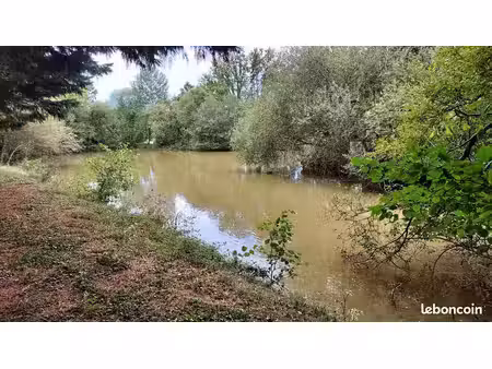 terrain de loisir avec étang
