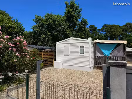 mobil home équipé + parcelle constructible
