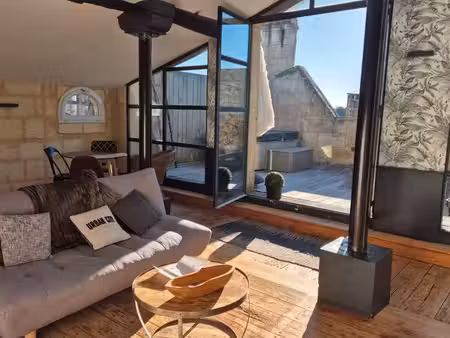 libourne loft avec terrasse et vue sur riviere et jacuzzi