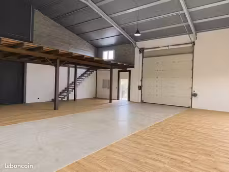 à louer  local professionnel neuf d'environ 300 m²  + 40 m² sur terrain privatif de 1 200 