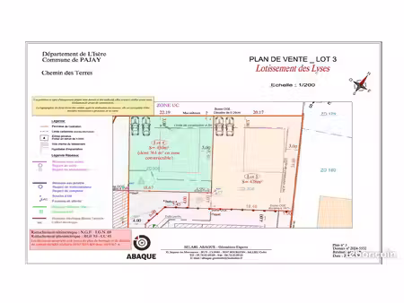 terrain constructible viabilisé de 478 m² – pajay (38260)