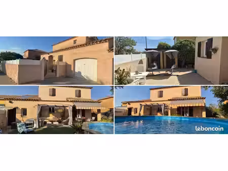 frontignan – belle maison familiale avec piscine et panneaux solaires