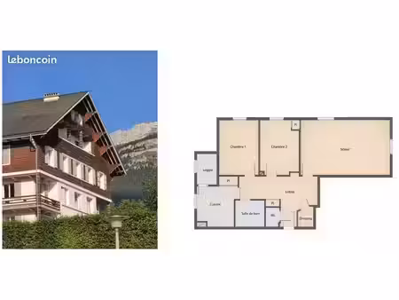 appartement 3 pièces 82 m²