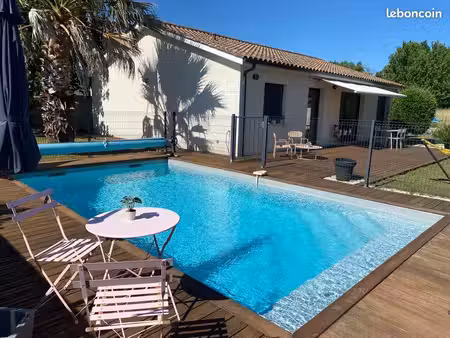 maison contemporaine de plain-pied 107 m2 - dpe a - piscine chauffée - suite parentale